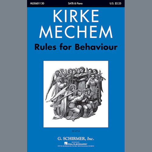 Kirke Mechem Rules For Behaviour, 1787 profile picture