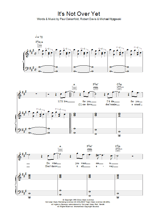 Learn to play Klaxons It's Not Over Yet sheet music for Piano, Vocal & Guitar in minutes. Klaxons It's Not Over Yet sheet music preview music notes and score for Piano, Vocal & Guitar including 6 page(s)