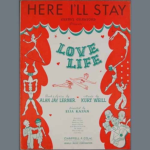 Kurt Weill Love Song, A (from Love Life) profile picture