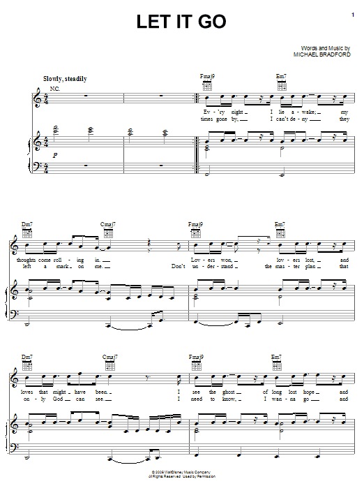 Learn to play Kyle Let It Go sheet music for Piano, Vocal & Guitar (Right-Hand Melody) in minutes. Kyle Let It Go sheet music preview music notes and score for Piano, Vocal & Guitar (Right-Hand Melody) including 5 page(s)