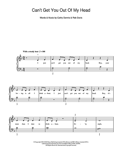 Kylie Minogue Can T Get You Out Of My Head Sheet Music Download Printable Pdf Pop Music Score For Piano Chords Lyrics Kylie Minogue Can T Get You Out Of My Head Sheet Music Download Printable Pdf Pop Music Score For Piano Chords Lyrics
