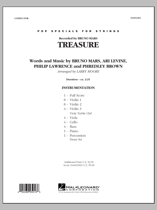 Learn to play Larry Moore Treasure - Conductor Score (Full Score) sheet music for String Quartet in minutes. Larry Moore Treasure - Conductor Score (Full Score) sheet music preview music notes and score for String Quartet including 4 page(s)
