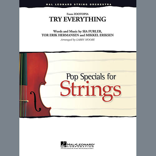 Download or print Larry Moore Try Everything (from Zootopia) - Piano Sheet Music Printable PDF 3-page score for Children / arranged Orchestra SKU: 353557.