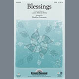 Download or print Heather Sorenson Blessings Sheet Music Printable PDF 2-page score for Religious / arranged SAB SKU: 153519