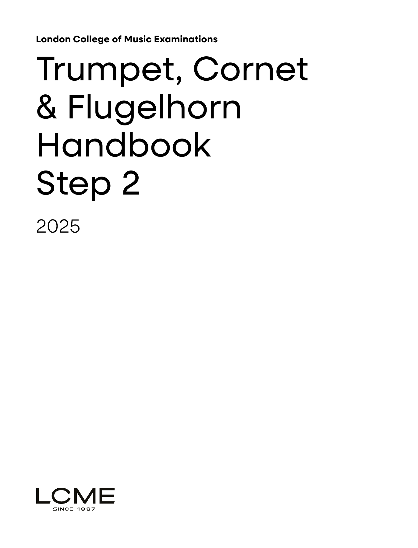 LCME LCME Trumpet, Cornet & Flugelhorn Handbook 2025: Step 2 sheet music, chords, lyrics - Printable PDF for Trumpet Solo
