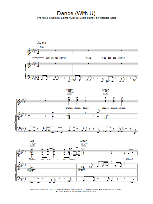 Learn to play Lemar Dance (With U) sheet music for Piano, Vocal & Guitar in minutes. Lemar Dance (With U) sheet music preview music notes and score for Piano, Vocal & Guitar including 7 page(s)