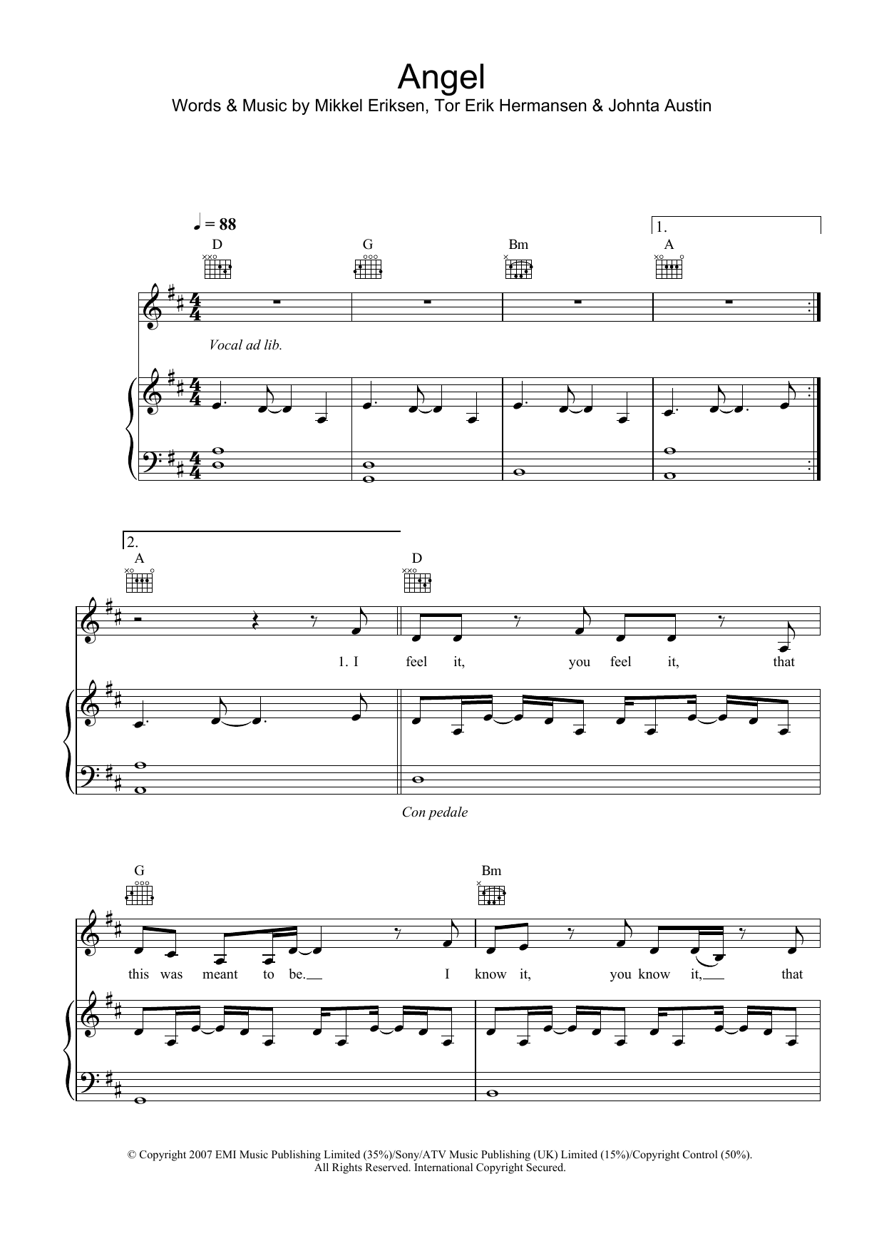 Learn to play Leona Lewis Angel sheet music for Piano, Vocal & Guitar (Right-Hand Melody) in minutes. Leona Lewis Angel sheet music preview music notes and score for Piano, Vocal & Guitar (Right-Hand Melody) including 9 page(s)