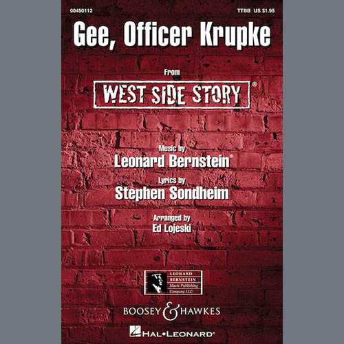 Leonard Bernstein Gee, Officer Krupke (from West Side Story) (arr. Ed Lojeski) profile picture