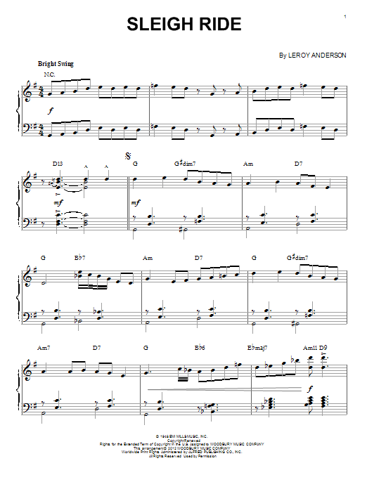 Learn to play Mitchell Parish Sleigh Ride sheet music for Piano in minutes. Mitchell Parish Sleigh Ride sheet music preview music notes and score for Piano including 5 page(s)