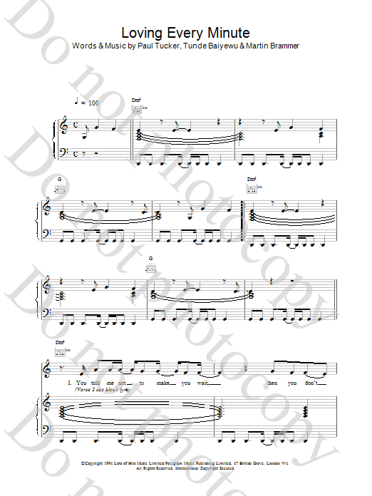 Download The Lighthouse Family Loving Every Minute sheet music notes and chords for Piano, Vocal & Guitar - Download Printable PDF and start playing in minutes.