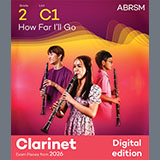 Download or print Lin-Manuel Miranda How Far I'll Go (Grade 2, list C1, from the ABRSM Clarinet Syllabus from 2026) Sheet Music Printable PDF 4-page score for Classical / arranged Clarinet Solo SKU: 1765032