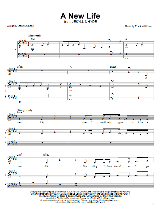 Learn to play Linda Eder A New Life sheet music for Piano, Vocal & Guitar (Right-Hand Melody) in minutes. Linda Eder A New Life sheet music preview music notes and score for Piano, Vocal & Guitar (Right-Hand Melody) including 8 page(s)