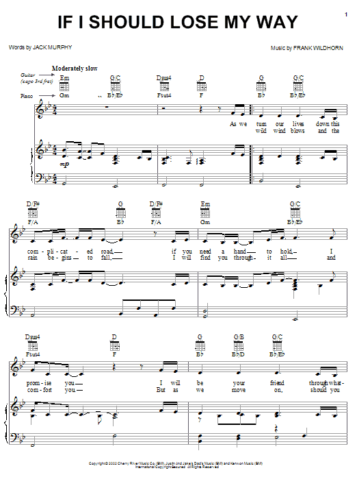 Learn to play Linda Eder If I Should Lose My Way sheet music for Piano, Vocal & Guitar (Right-Hand Melody) in minutes. Linda Eder If I Should Lose My Way sheet music notes and chords