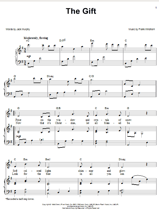 Learn to play Linda Eder The Gift sheet music for Piano, Vocal & Guitar (Right-Hand Melody) in minutes. Linda Eder The Gift sheet music preview music notes and score for Piano, Vocal & Guitar (Right-Hand Melody) including 6 page(s)