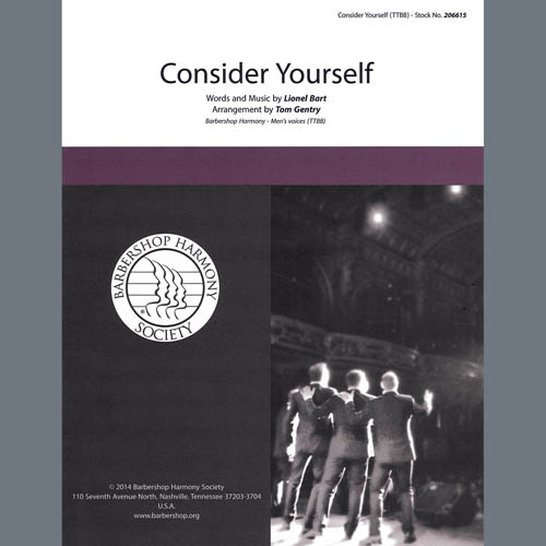 Lionel Bart Consider Yourself (from Oliver) (arr. Tom Gentry) pictures Lionel Bart Consider Yourself (from Oliver) (arr. Tom Gentry) profile picture
