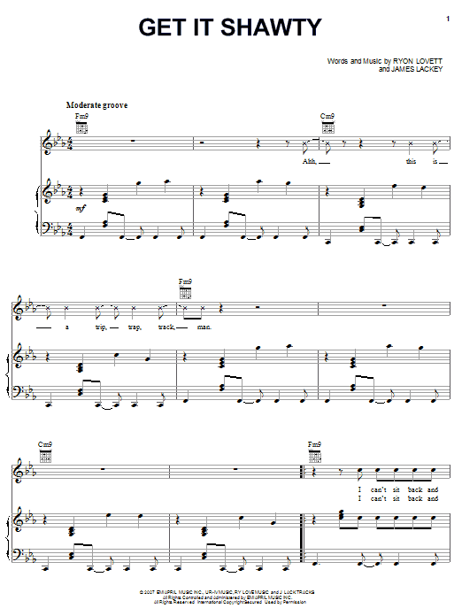 Learn to play Lloyd Get It Shawty sheet music for Piano, Vocal & Guitar (Right-Hand Melody) in minutes. Lloyd Get It Shawty sheet music preview music notes and score for Piano, Vocal & Guitar (Right-Hand Melody) including 6 page(s)