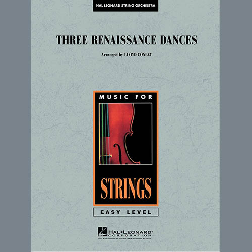 Download or print Lloyd Conley Three Renaissance Dances - Conductor Score (Full Score) Sheet Music Printable PDF 10-page score for Renaissance / arranged Orchestra SKU: 287348.