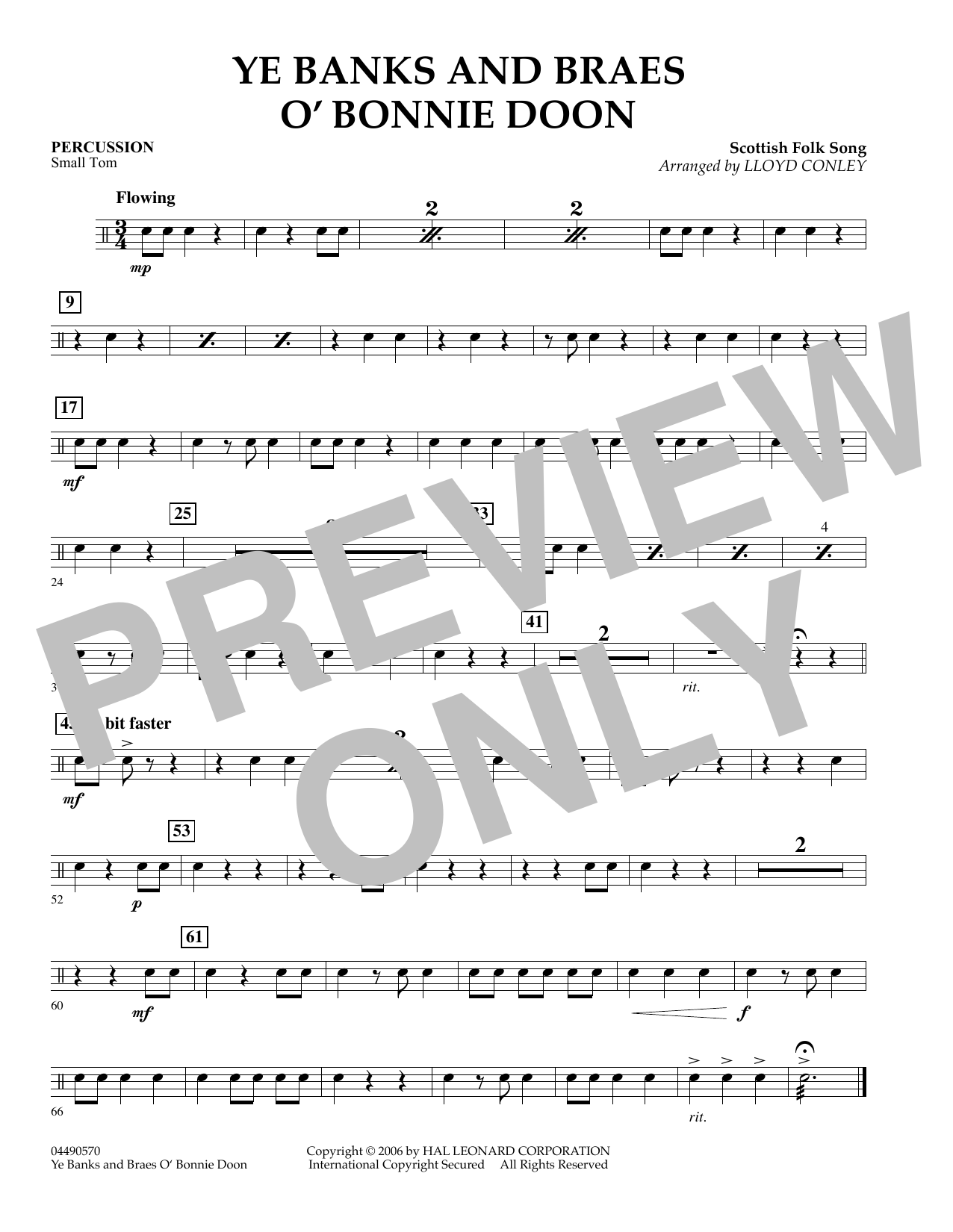 Learn to play Lloyd Conley Ye Banks and Braes O' Bonnie Doon - Percussion sheet music for Orchestra in minutes. Lloyd Conley Ye Banks and Braes O' Bonnie Doon - Percussion sheet music preview music notes and score for Orchestra including 1 page(s)