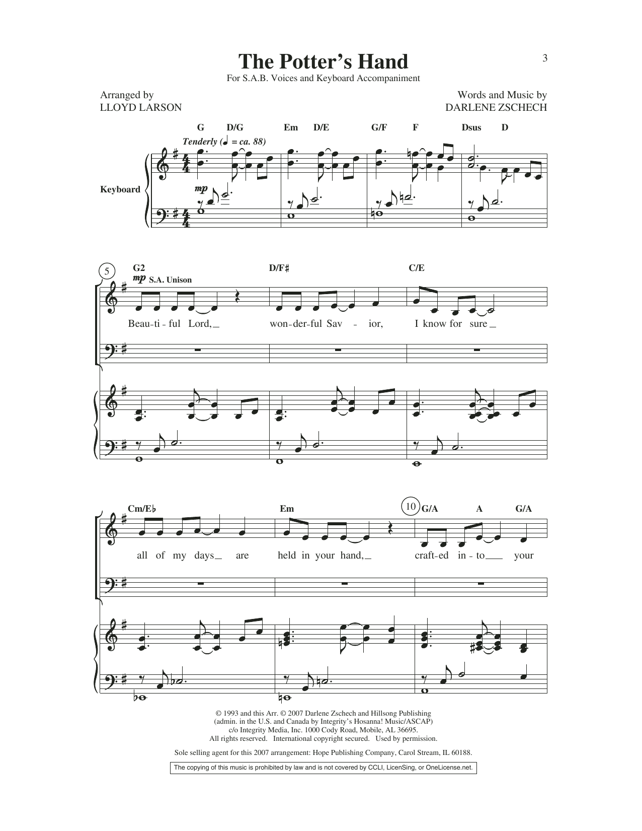 Learn to play Lloyd Larson The Potter's Hand sheet music for Choir in minutes. Lloyd Larson The Potter's Hand sheet music preview music notes and score for Choir including 9 page(s)