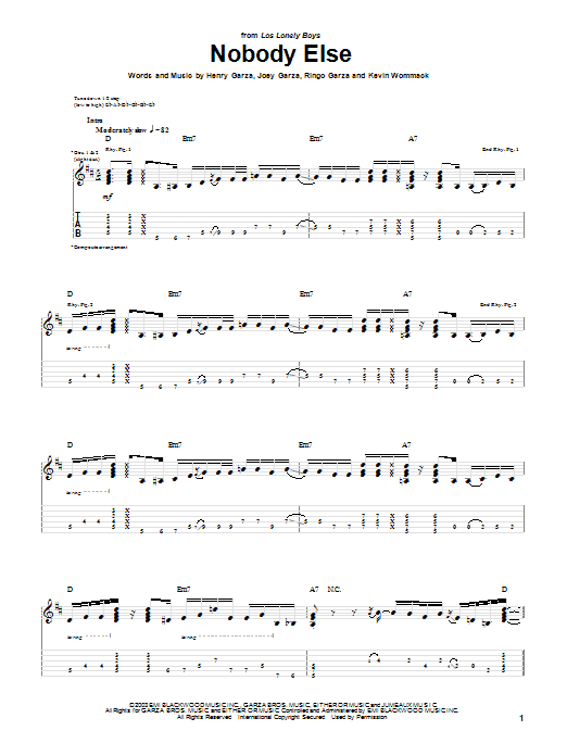 Learn to play Los Lonely Boys Nobody Else sheet music for Piano, Vocal & Guitar (Right-Hand Melody) in minutes. Los Lonely Boys Nobody Else sheet music notes and chords