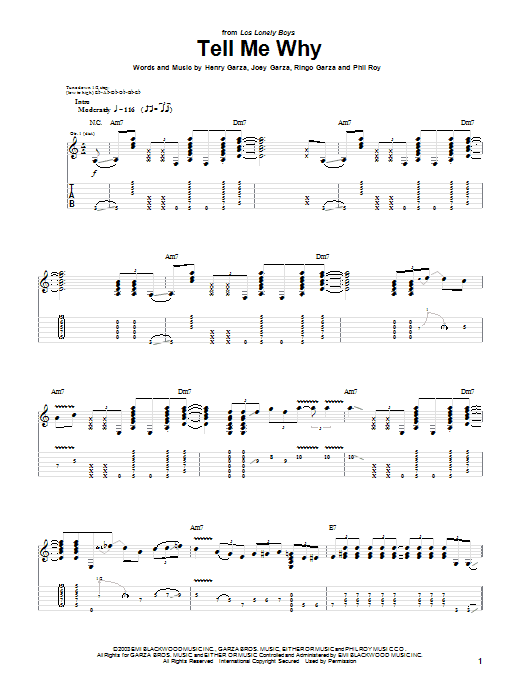 Learn to play Los Lonely Boys Tell Me Why sheet music for Piano, Vocal & Guitar (Right-Hand Melody) in minutes. Los Lonely Boys Tell Me Why sheet music preview music notes and score for Piano, Vocal & Guitar (Right-Hand Melody) including 6 page(s)