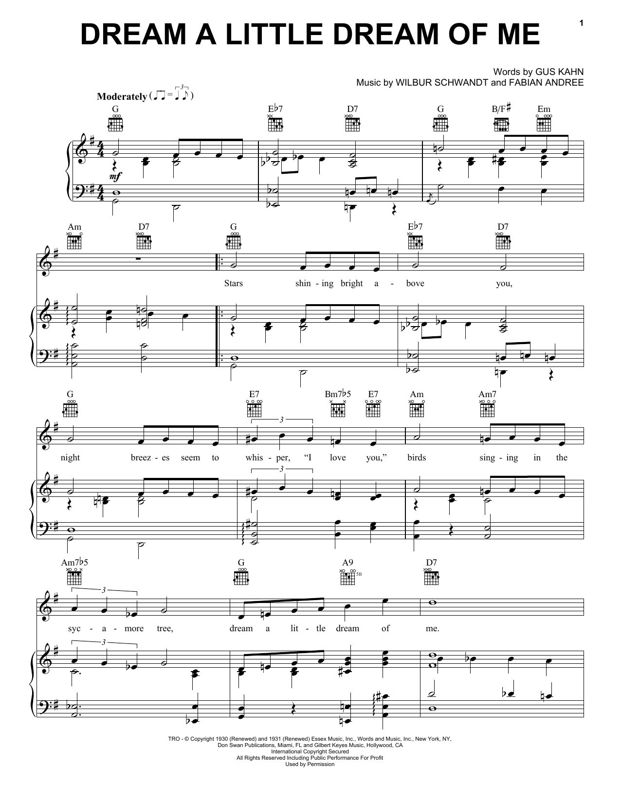 Learn to play Louis Armstrong Dream A Little Dream Of Me sheet music for Easy Piano in minutes. Louis Armstrong Dream A Little Dream Of Me sheet music preview music notes and score for Easy Piano including 3 page(s)