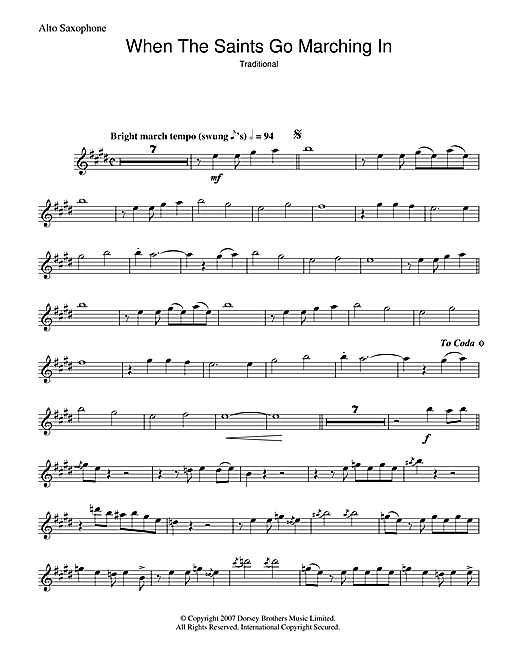 Learn to play Louis Armstrong When The Saints Go Marching In sheet music for Piano, Vocal & Guitar (Right-Hand Melody) in minutes. Louis Armstrong When The Saints Go Marching In sheet music preview music notes and score for Piano, Vocal & Guitar (Right-Hand Melody) including 6 page(s)