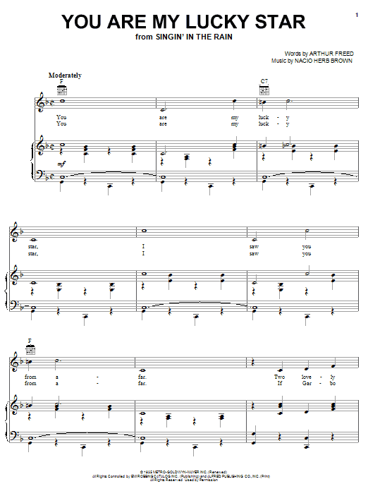 Learn to play Louis Armstrong You Are My Lucky Star sheet music for Piano, Vocal & Guitar (Right-Hand Melody) in minutes. Louis Armstrong You Are My Lucky Star sheet music preview music notes and score for Piano, Vocal & Guitar (Right-Hand Melody) including 3 page(s)