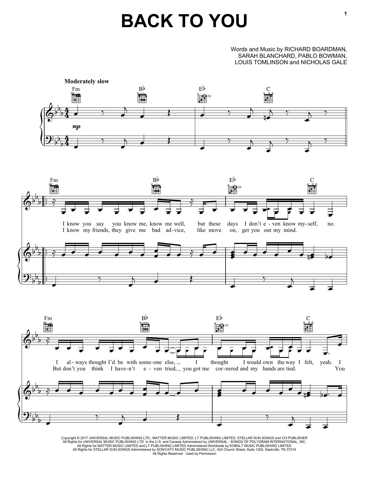 We Made It BY LOUIS TOMLINSON - DIGITAL SHEET MUSIC