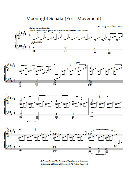 Learn to play Ludwig van Beethoven Moonlight Sonata sheet music for Piano in minutes. Ludwig van Beethoven Moonlight Sonata sheet music notes and chords