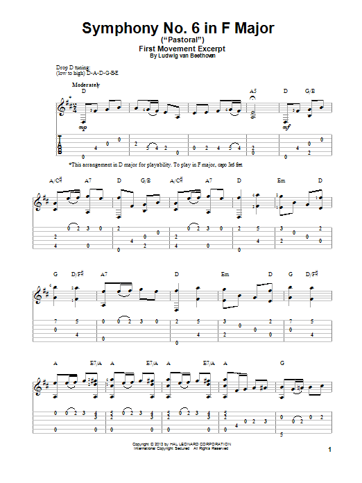 Learn to play Ludwig van Beethoven Symphony No. 6 In F Major ( Ludwig van Beethoven Symphony No. 6 In F Major (