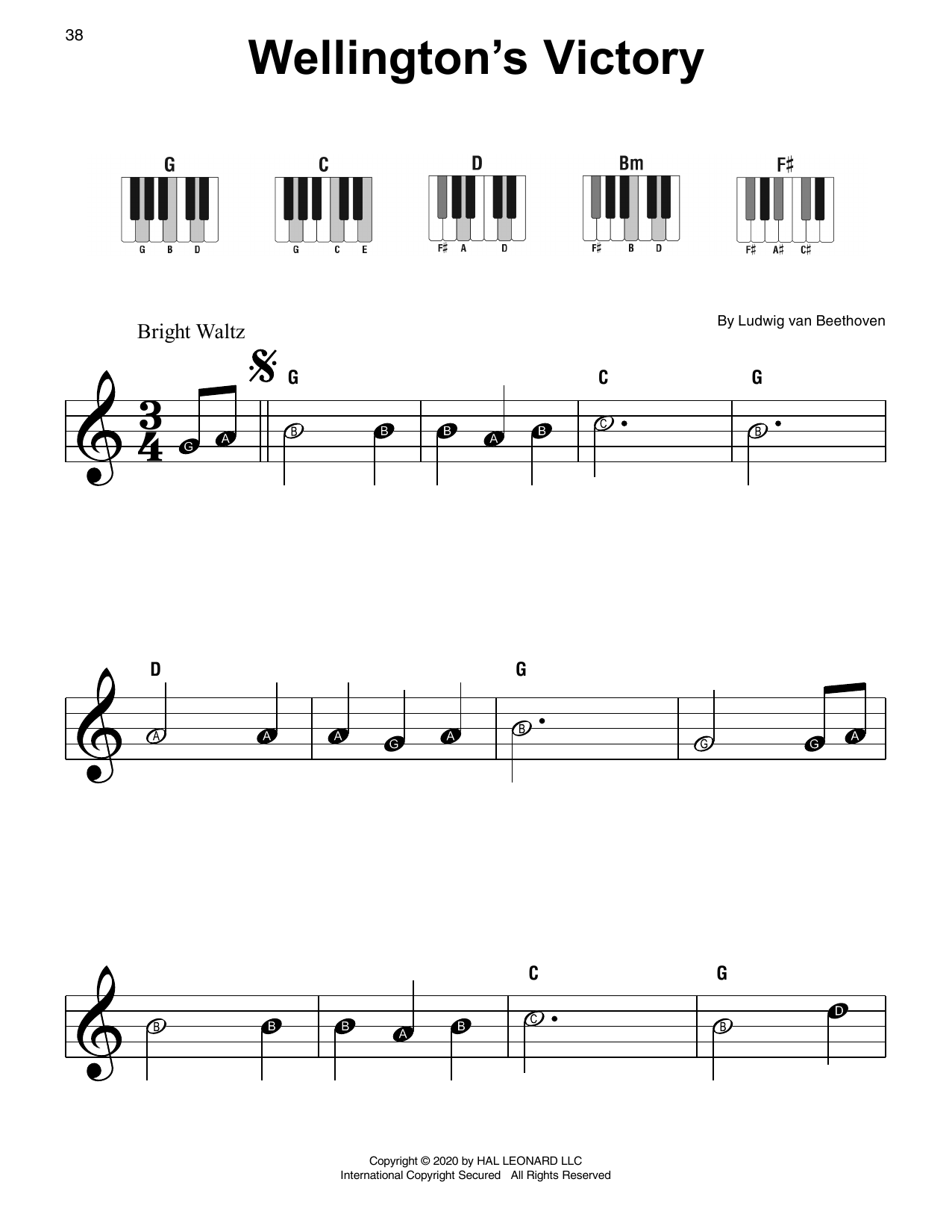 Learn to play Ludwig van Beethoven Wellington's Victory sheet music for Super Easy Piano in minutes. Ludwig van Beethoven Wellington's Victory sheet music preview music notes and score for Super Easy Piano including 2 page(s)