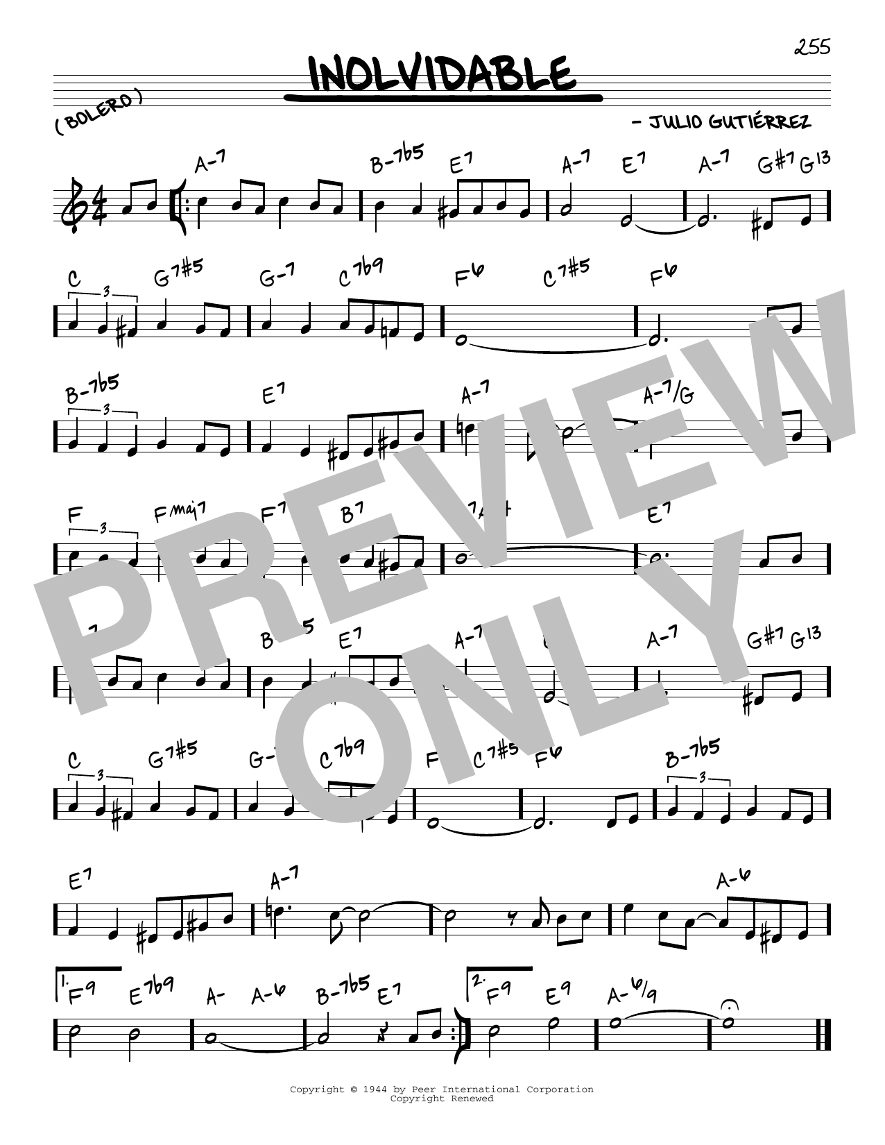 Learn to play Luis Miguel Inolvidable sheet music for Piano, Vocal & Guitar (Right-Hand Melody) in minutes. Luis Miguel Inolvidable sheet music notes and chords
