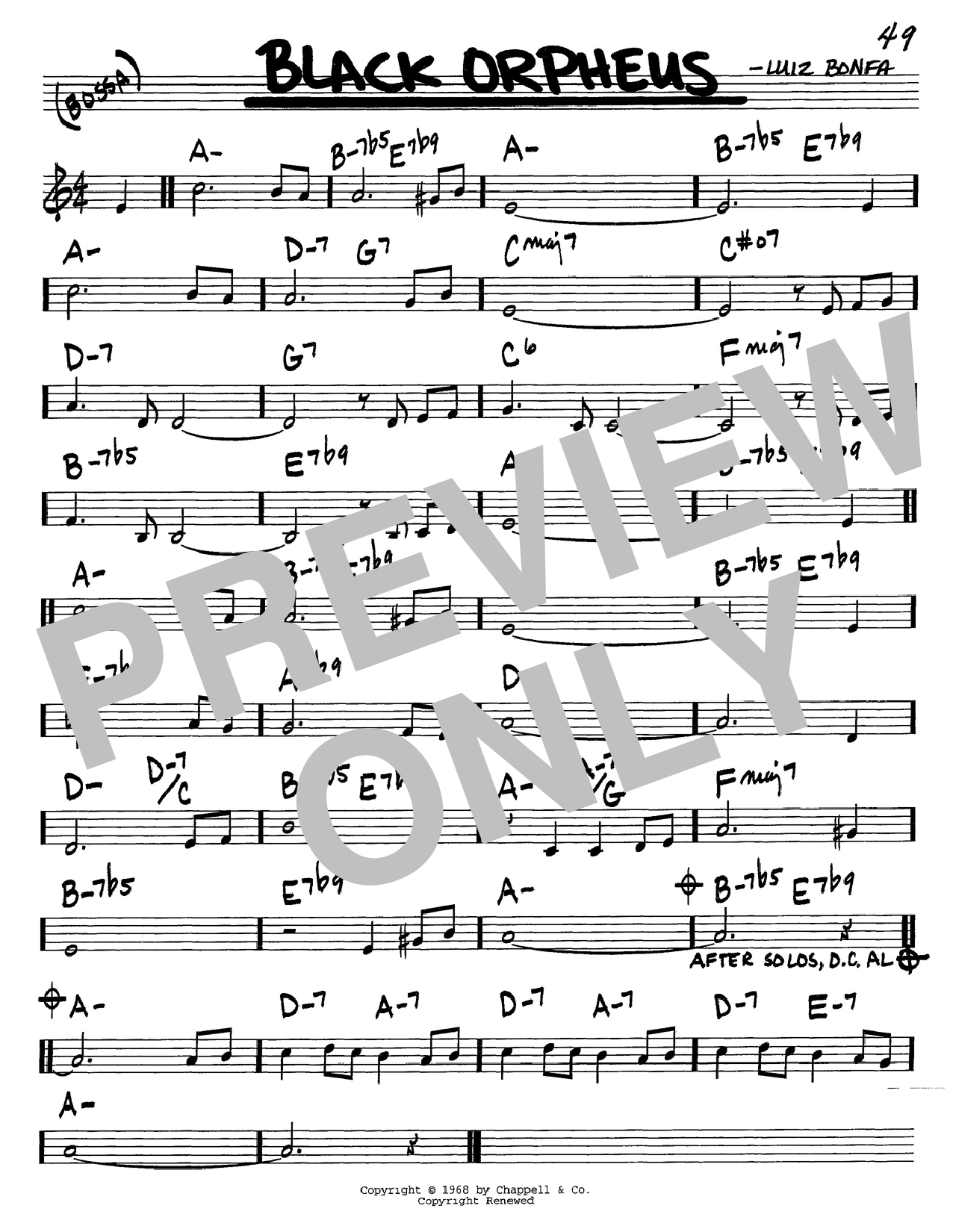Learn to play Luiz Bonfa Black Orpheus sheet music for Guitar Tab in minutes. Luiz Bonfa Black Orpheus sheet music preview music notes and score for Guitar Tab including 2 page(s)