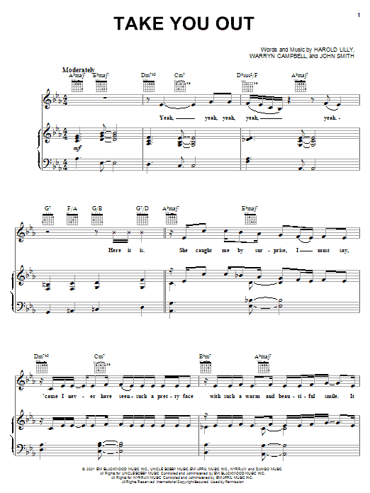 Learn to play Luther Vandross Take You Out sheet music for Piano, Vocal & Guitar (Right-Hand Melody) in minutes. Luther Vandross Take You Out sheet music notes and chords