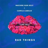 Download or print Machine Gun Kelly and Camila Cabello Bad Things Sheet Music Printable PDF 7-page score for Pop / arranged Piano, Vocal & Guitar (Right-Hand Melody) SKU: 178408