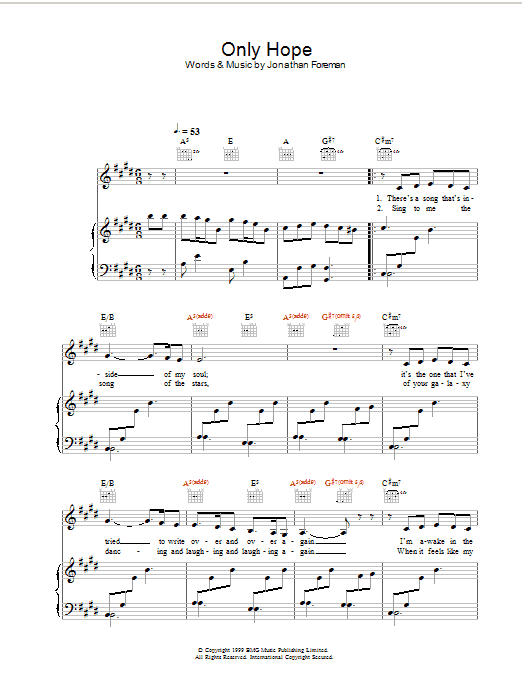 Learn to play Mandy Moore Only Hope sheet music for Piano (Big Notes) in minutes. Mandy Moore Only Hope sheet music preview music notes and score for Piano (Big Notes) including 6 page(s)