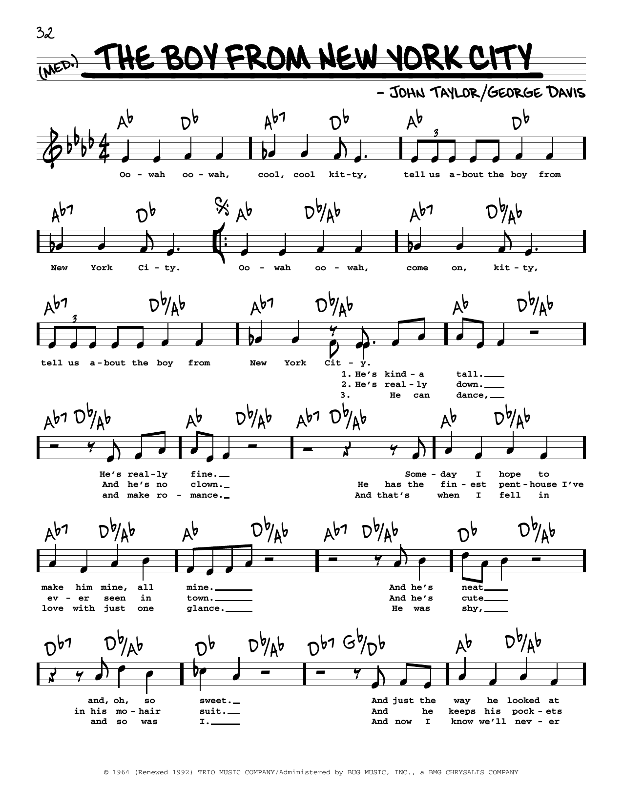 Learn to play Manhattan Transfer The Boy From New York City (High Voice) sheet music for Real Book – Melody, Lyrics & Chords in minutes. Manhattan Transfer The Boy From New York City (High Voice) sheet music preview music notes and score for Real Book – Melody, Lyrics & Chords including 2 page(s)