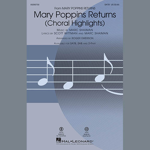 Marc Shaiman & Scott Wittman Mary Poppins Returns (Choral Highlights) (arr. Roger Emerson) - Bb Trumpet 1 pictures Marc Shaiman & Scott Wittman Mary Poppins Returns (Choral Highlights) (arr. Roger Emerson) - Bb Trumpet 1 profile picture