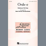 Download Traditional Folksong Orde-E (arr. Maria Theresa Vizconde-Roldan) Sheet Music arranged for 3-Part Treble - printable PDF music score including 4 page(s)