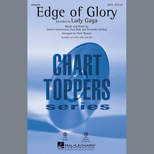 Lady Gaga The Edge Of Glory (arr. Mark Brymer) profile picture