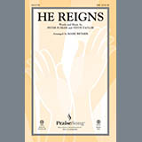 Download or print Newsboys He Reigns (arr. Mark Brymer) Sheet Music Printable PDF 8-page score for Religious / arranged SAB SKU: 150470