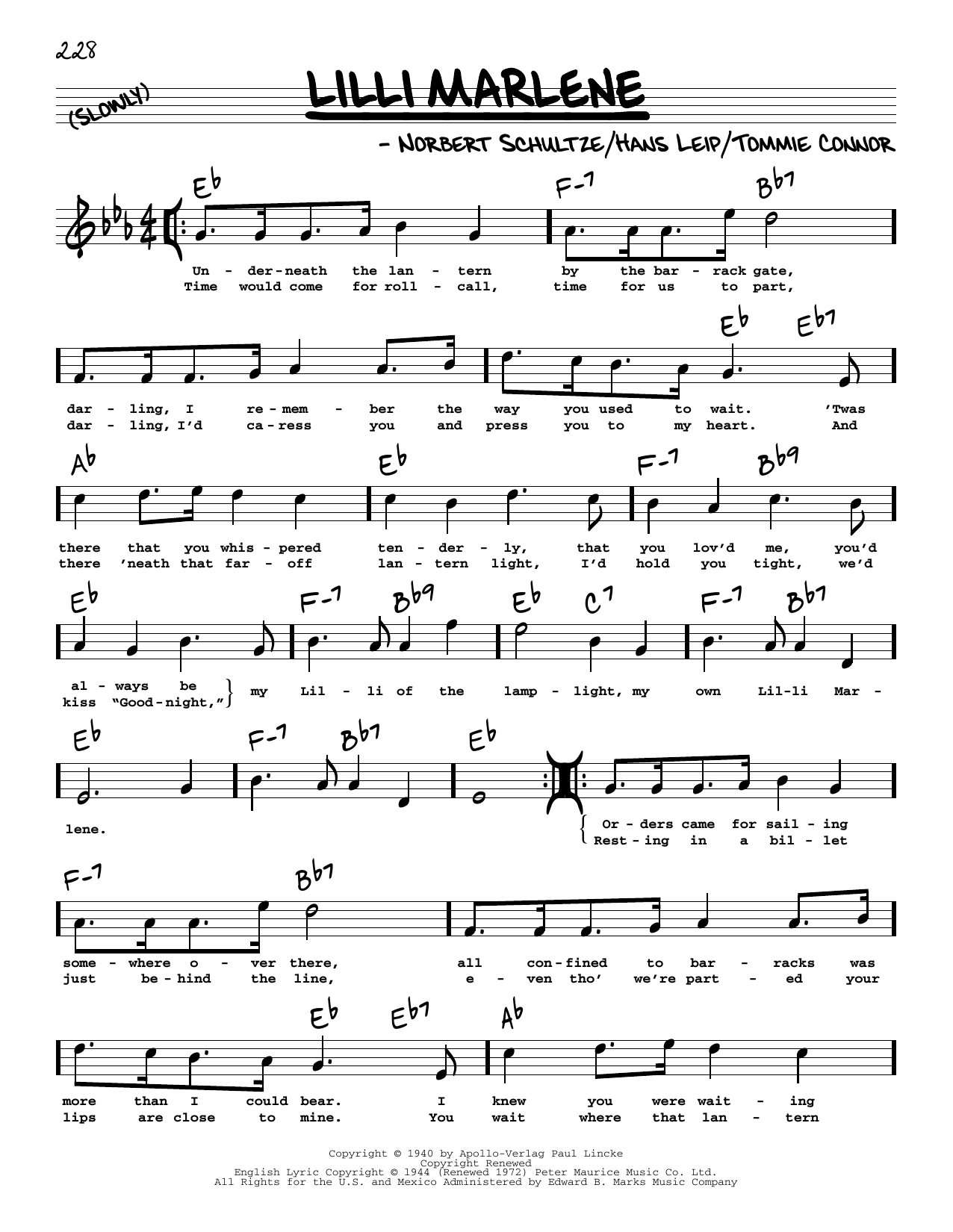 Learn to play Marlene Dietrich Lilli Marlene (Lili Marleen) (High Voice) sheet music for Real Book – Melody, Lyrics & Chords in minutes. Marlene Dietrich Lilli Marlene (Lili Marleen) (High Voice) sheet music preview music notes and score for Real Book – Melody, Lyrics & Chords including 2 page(s)