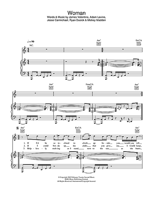 Learn to play Maroon 5 Woman sheet music for Guitar Tab in minutes. Maroon 5 Woman sheet music notes and chords