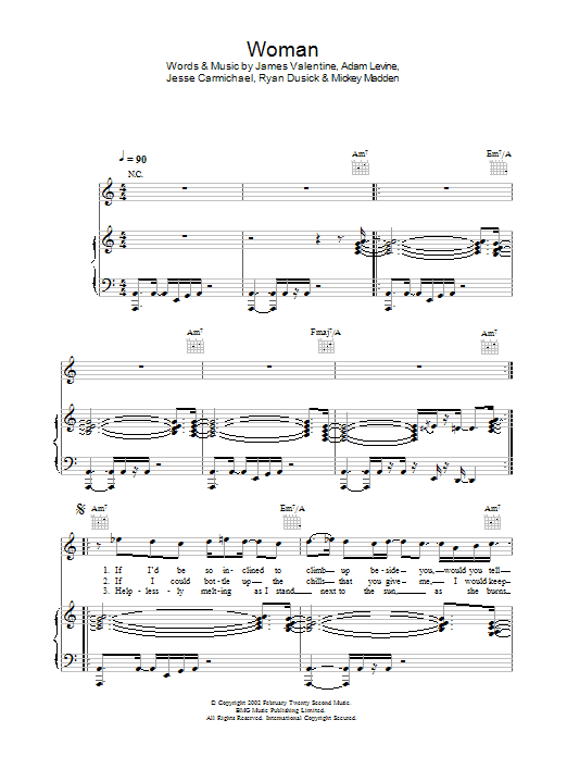 Learn to play Maroon 5 Woman sheet music for Guitar Tab in minutes. Maroon 5 Woman sheet music preview music notes and score for Guitar Tab including 16 page(s)