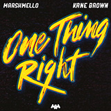 Download or print Marshmello & Kane Brown One Thing Right Sheet Music Printable PDF 6-page score for Pop / arranged Piano, Vocal & Guitar (Right-Hand Melody) SKU: 427406