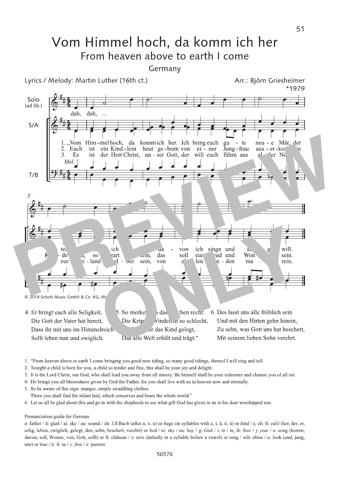 Learn to play Martin Luther Vom Himmel hoch, da komm ich her sheet music for Choir in minutes. Martin Luther Vom Himmel hoch, da komm ich her sheet music preview music notes and score for Choir including 1 page(s)