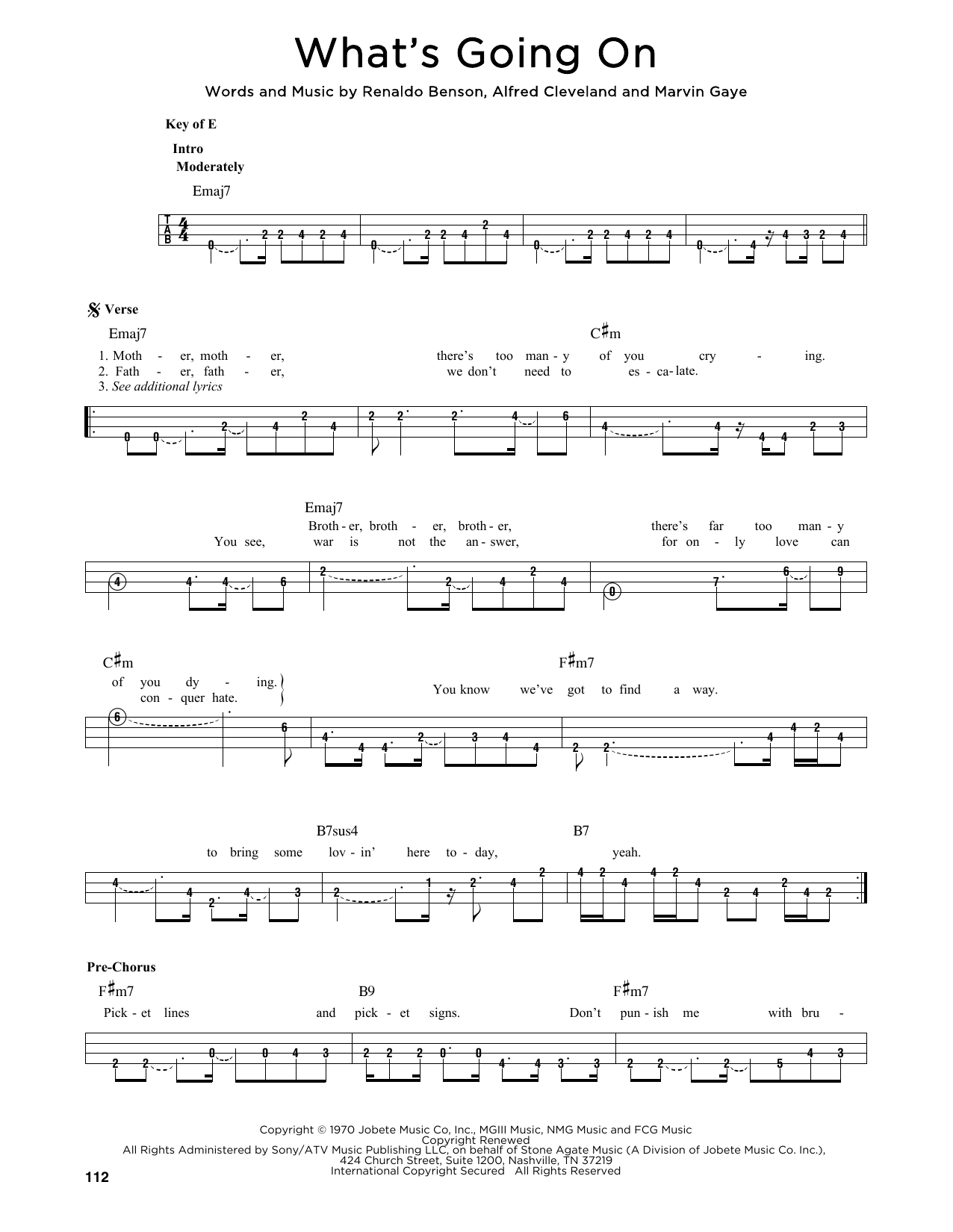 Learn to play Marvin Gaye What's Going On sheet music for Piano, Vocal & Guitar (Right-Hand Melody) in minutes. Marvin Gaye What's Going On sheet music notes and chords