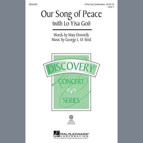 Download or print George L.O. Strid Our Song of Peace (with Lo Yisa Goi) Sheet Music Printable PDF 11-page score for Concert / arranged 3-Part Mixed SKU: 97674.