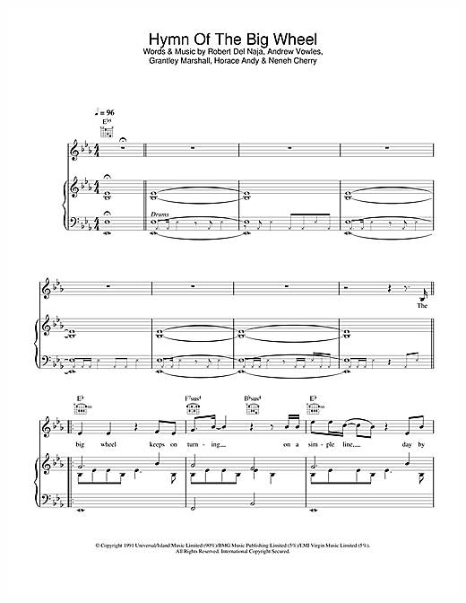Learn to play Massive Attack Hymn Of The Big Wheel sheet music for Piano, Vocal & Guitar in minutes. Massive Attack Hymn Of The Big Wheel sheet music notes and chords